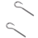Maxbell 2 Pieces 304 Stainless Steel Threaded Screw Hook Eye Bolt Boat Parts M4 M5