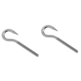 Maxbell 2 Pieces 304 Stainless Steel Threaded Screw Hook Eye Bolt Boat Parts M4 M5