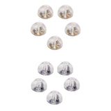 Maxbell 10 Pairs Earring Backs Soft Clear Silicone Small Metal Spacers DIY Findings