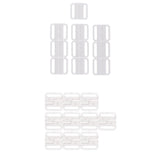 Maxbell 20x Plastic Bra Closure Sewing Clips Back Strap Holder Accessory White+Clear