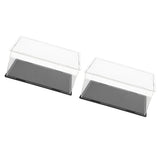 Maxbell 2pcs Clear Acrylic Display Box Case Model Figure Display Dustproof 20x12x9cm