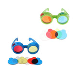 Maxbell 2 set Trichromatic Glasses Optical Science Experiment Physics Education Toy