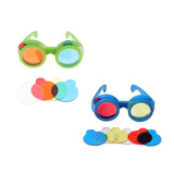 Maxbell 2 set Trichromatic Glasses Optical Science Experiment Physics Education Toy