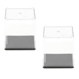 Maxbell Pack of 2 Model Display Case Dust-Proof Protection Display Box 5x5x5cm