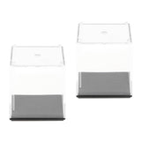 Maxbell Pack of 2 Model Display Case Dust-Proof Protection Display Box 5x5x5cm