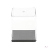 Maxbell Pack of 2 Model Display Case Dust-Proof Protection Display Box 5x5x5cm