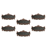 Maxbell 6x ABS Plastic Vintage Detachable Address House Number Sign Plaque Doorplate
