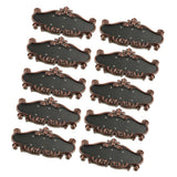 Maxbell 10x ABS Plastic Retro Detachable Address House Number Sign Plaque Doorplate