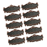 Maxbell 10x ABS Plastic Retro Detachable Address House Number Sign Plaque Doorplate