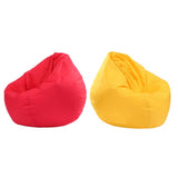 Maxbell Waterproof Stuffed Animal Storage Bean Bag Cover Red & Yellow