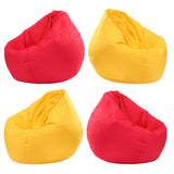Maxbell Waterproof Stuffed Animal Storage Bean Bag Cover Red & Yellow