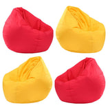 Maxbell Waterproof Stuffed Animal Storage Bean Bag Cover Red & Yellow