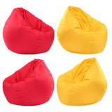 Maxbell Waterproof Stuffed Animal Storage Bean Bag Cover Red & Yellow