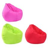 Maxbell Waterproof Stuffed Animal Storage Bean Bag Cover Red & Green & Hot Pink