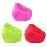 Maxbell Waterproof Stuffed Animal Storage Bean Bag Cover Red & Green & Hot Pink
