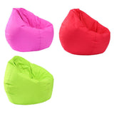 Maxbell Waterproof Stuffed Animal Storage Bean Bag Cover Red & Green & Hot Pink