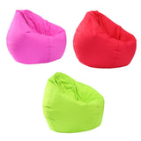 Maxbell Waterproof Stuffed Animal Storage Bean Bag Cover Red & Green & Hot Pink