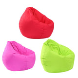 Maxbell Waterproof Stuffed Animal Storage Bean Bag Cover Red & Green & Hot Pink