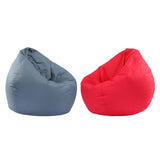 Maxbell Waterproof Stuffed Animal Storage Bean Bag Cover Red & Gray