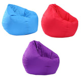 Maxbell Waterproof Stuffed Animal Storage Bean Bag Cover Red & Purple & Sky Blue