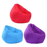 Maxbell Waterproof Stuffed Animal Storage Bean Bag Cover Red & Purple & Sky Blue