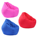 Maxbell Waterproof Stuffed Animal Storage Bean Bag Cover Red & Blue & Hot Pink