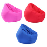 Maxbell Waterproof Stuffed Animal Storage Bean Bag Cover Red & Blue & Hot Pink