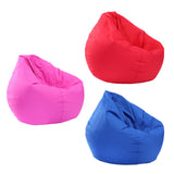 Maxbell Waterproof Stuffed Animal Storage Bean Bag Cover Red & Blue & Hot Pink