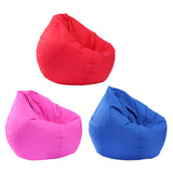 Maxbell Waterproof Stuffed Animal Storage Bean Bag Cover Red & Blue & Hot Pink