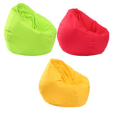 Maxbell Waterproof Stuffed Animal Storage Bean Bag Cover Red & Yellow & Green