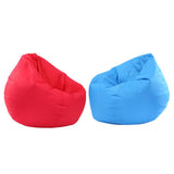 Maxbell Waterproof Stuffed Animal Storage Bean Bag Cover Red & Sky Blue