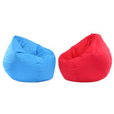 Maxbell Waterproof Stuffed Animal Storage Bean Bag Cover Red & Sky Blue