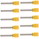 Maxbell 10x60mm Shank Double Flutes CNC Router Bits Straight Engraving Cutters 42mm