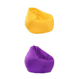 Maxbell Waterproof Stuffed Animal Storage Bean Bag Cover Yellow &