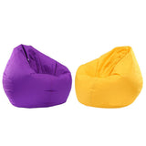 Maxbell Waterproof Stuffed Animal Storage Bean Bag Cover Yellow &