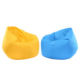 Maxbell Waterproof Stuffed Animal Storage Bean Bag Cover Yellow & Sky Blue
