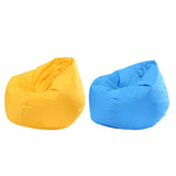 Maxbell Waterproof Stuffed Animal Storage Bean Bag Cover Yellow & Sky Blue