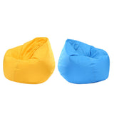 Maxbell Waterproof Stuffed Animal Storage Bean Bag Cover Yellow & Sky Blue