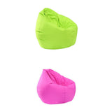 Maxbell Waterproof Stuffed Animal Storage Bean Bag Cover Green & Hot Pink