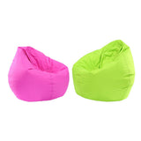 Maxbell Waterproof Stuffed Animal Storage Bean Bag Cover Green & Hot Pink