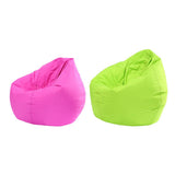 Maxbell Waterproof Stuffed Animal Storage Bean Bag Cover Green & Hot Pink