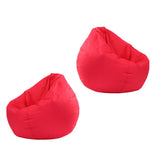 Maxbell 2 Pieces Waterproof Stuffed Animal Storage Bean Bag Cover Red