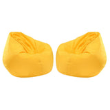 Maxbell 2 Pieces Waterproof Stuffed Animal Storage Bean Bag Cover Yellow