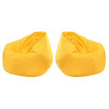 Maxbell 2 Pieces Waterproof Stuffed Animal Storage Bean Bag Cover Yellow
