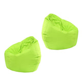 Maxbell 2 Pieces Waterproof Stuffed Animal Storage Bean Bag Cover Green
