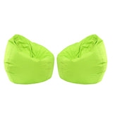 Maxbell 2 Pieces Waterproof Stuffed Animal Storage Bean Bag Cover Green