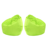 Maxbell 2 Pieces Waterproof Stuffed Animal Storage Bean Bag Cover Green