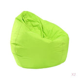 Maxbell 2 Pieces Waterproof Stuffed Animal Storage Bean Bag Cover Green