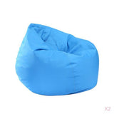 Maxbell 2 Pieces Waterproof Stuffed Animal Storage Bean Bag Cover Sky Blue