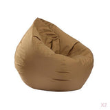 Maxbell 2 Pieces Waterproof Stuffed Animal Storage Bean Bag Cover Coffee